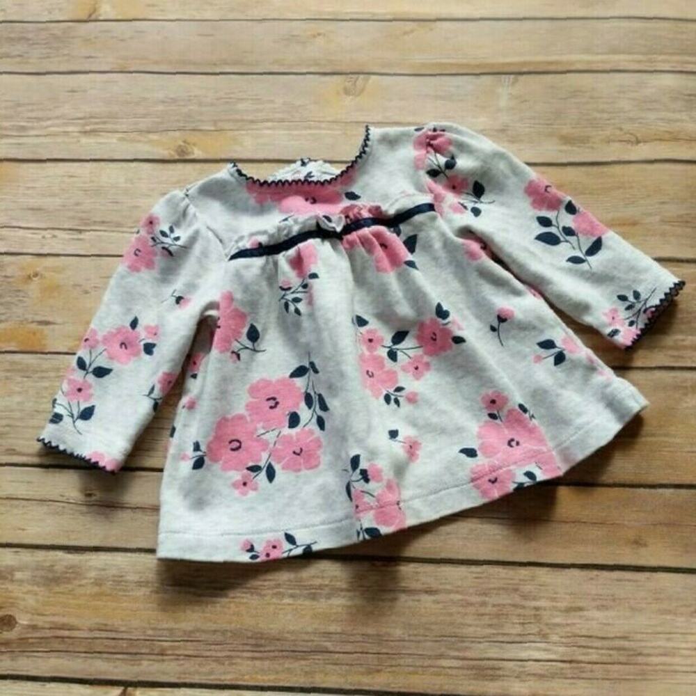 Little Me Floral Swing Top -6M